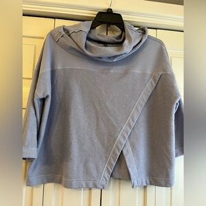 Cozy Light Blue Cowl Neck Sweater